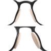 8 Pairs Glasses Support Nose Pad Glasses Nose Pad Soft Foam Self-Adhesive Nose Pad Eva Sponge Antiskid Nose Pad Suitable Sunglasses Glasses Children's Glasses (Skin Color/1.5mm) view 4