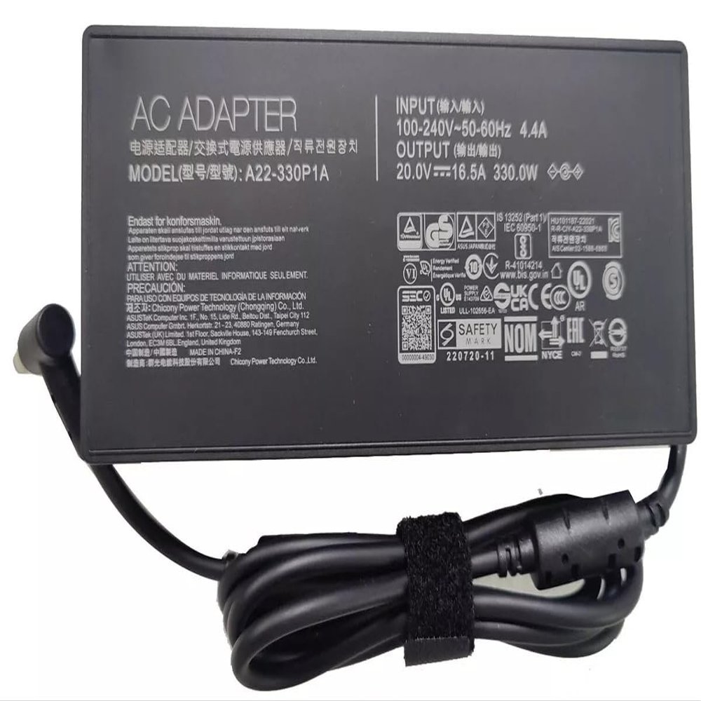 330W 20V 16.5A AC Adapter Charger Compatible for ASUS ROG Strix Scar 16 17 18 i9 A22-330P1A