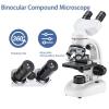 pedenencelia Biological Microscope,Dual Lens Microscope,360 Rotating Lens Barrel,Built-in Upper and Lower Dual Light Sources,for High Magnification and Precision Observation,2000x view 2