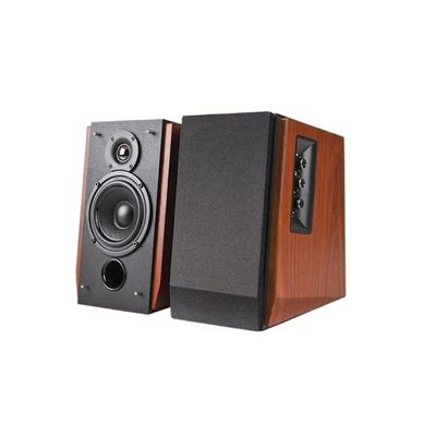 EKBBBYE Active 2.0 Bookshelf Speakers Set Wooden Speaker 66W RMS Dual RCA Inputs with Remote Control