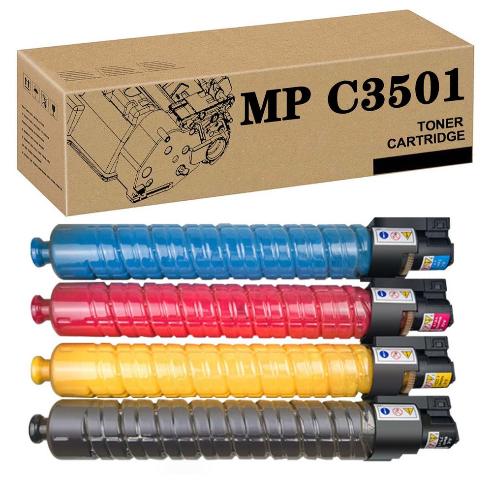 PUCIO 842047 842046 842045 842044 High Capacity Toner Cartridge Compatible for Ricoh MPC3001 MPC3501 MPC3501C Printers 4color