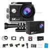 AOTULIGHT 5k Sports Camera with 64G Waterproof Action Camera WiFi Remote Control Outdoor Riding Special Photography Camera Anti-Shake Diving Dv Vlogging Camera Sports Camera view 1