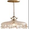DXYC French Brass Crystal Pendant Lamp | E14 1-Lamp Base Decorative Pendent Lamp | Adjustable Ceiling Hanging Lighting for Dining Room Kitchen Island Bedside(15CM) view 1