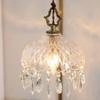 DXYC French Brass Crystal Pendant Lamp | E14 1-Lamp Base Decorative Pendent Lamp | Adjustable Ceiling Hanging Lighting for Dining Room Kitchen Island Bedside(15CM) view 4