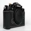 Handmade Genuine Leather Camera Half Case for Nikon ZF/Nikon ZF Case - Top Layer Cowhide Body + Metal Base Plate + Hand Shank Design (Black) view 2