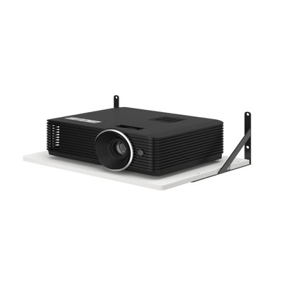 AREAJD Black White Small Mini Projector Shelf for Wall, Cable Box / Router Shelf,Floating Projector Mount, Holder Stand Accessories