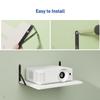 AREAJD Black White Small Mini Projector Shelf for Wall, Cable Box / Router Shelf,Floating Projector Mount, Holder Stand Accessories view 3