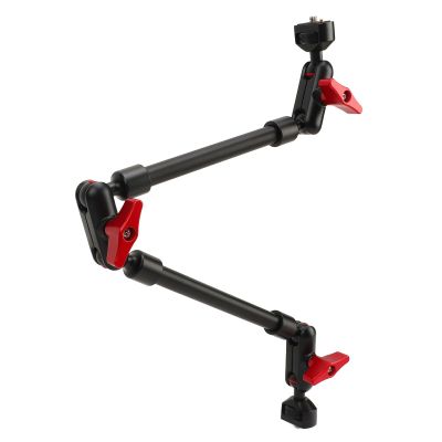 22 Inch Length Articulating Arm with Multi Angle Adjustment, All Aluminum Construction for Camera Phone, LED Light Moniter, Microphone, Action Camera, Universal Type