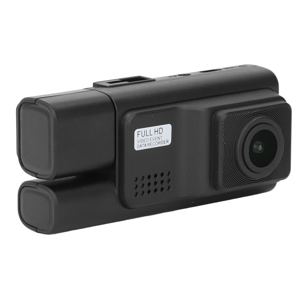 1080P HD Triple Camera Dash Cam with Night, 2 Inch Screen, Motion Detection, Loop Recording, for Complete Driving Safety