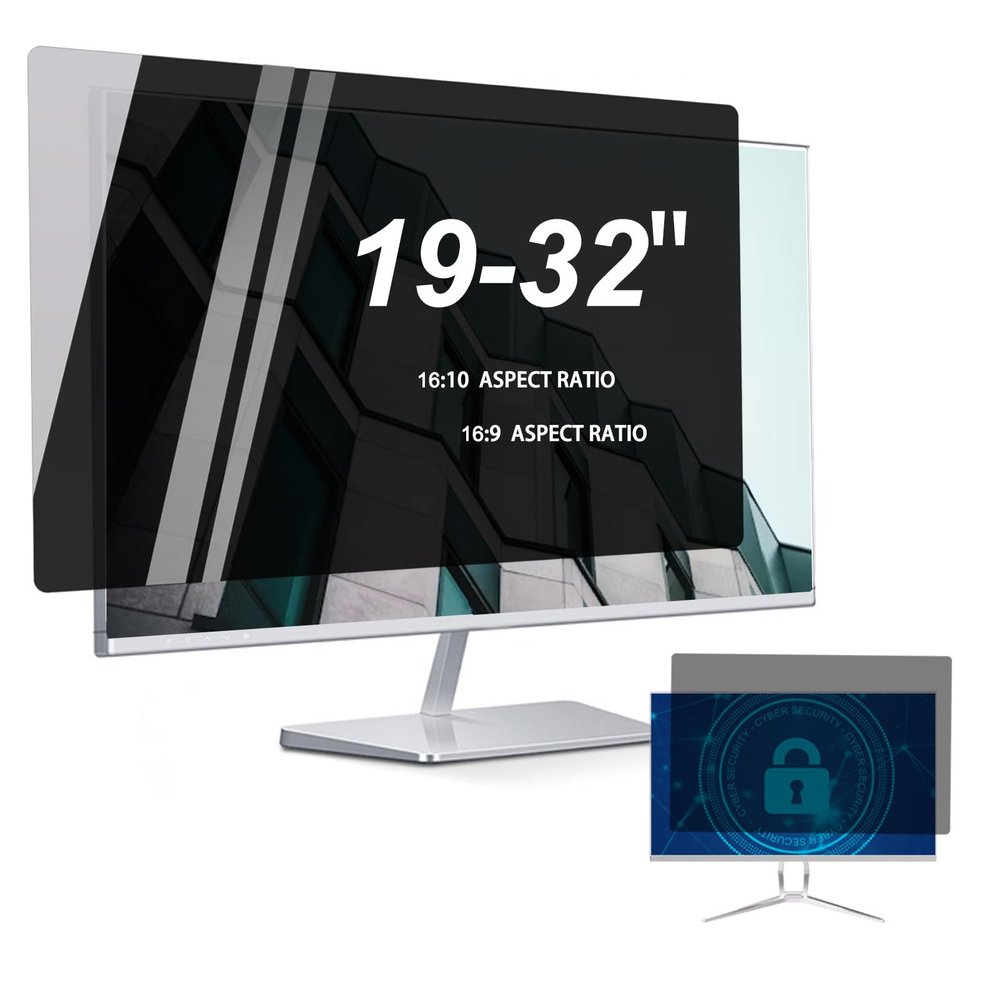 TYLGDSGS 19-32" inch Computer Privacy Screen,Avoid Direct Sunlight on The Screen,Compatible with Various Monitor Brands.Anti-Glare/Anti Blue Light/Anti Scratch Film.,Hd,28" Widescreen(16:10)