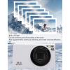 Yunseity Digital Camera 56MP 4K Autofocus 16x Digital Zoom,2.4 Inch Screen Portable Vlogging Camera with Fill Light,for Video Recording (White) view 4