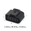 Tongkat Ruiting Store 5/10/20/50 Sets 4 Pin 3.5MM Series Black Fit Fit Compatible A-di V/A-G Automotive Coil Extension Adapter Electrical Wire Connector(50 Sets_4P) view 2