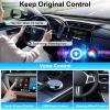 MTAKYA 2025 Upgraded Mini Android Auto and Wireless CarPlay Adapter Convert Factory Wired to Wireless Dongle, USB CarPlay Wireless Stick Android Auto Adapter for iOS 12+/Android No Delay view 2