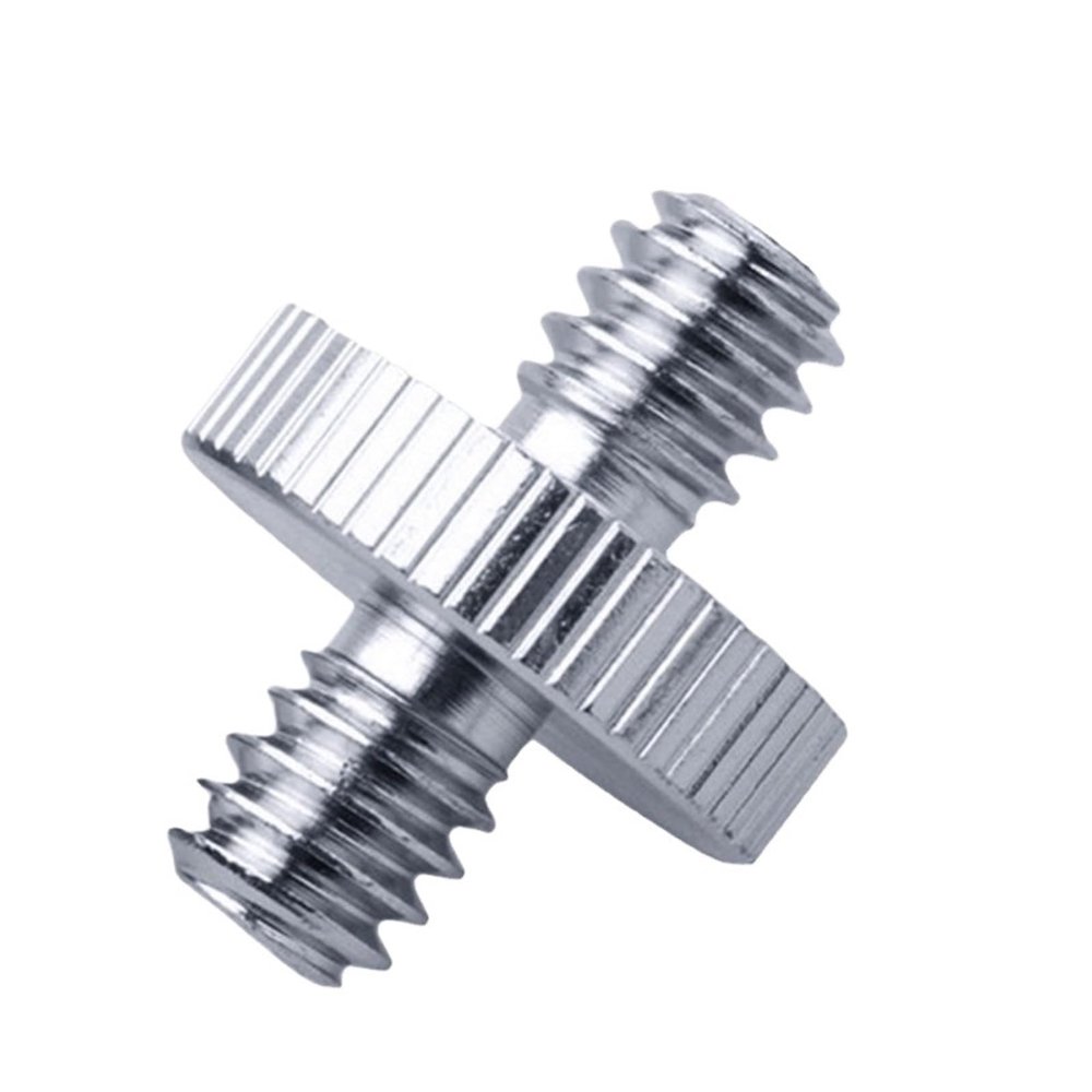BMFJJWY 1/4" Male to 1/4" Male Threaded Adapter 1/4 Inch Double Male Screw Adapter Supports Tripod Stand Metal Camera Accessories