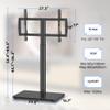 XINLEI Universal Pedestal TV Stand with Bracket for 32"-75" TVs Floor TV Stand w/Cable Management Holds 132lbs Max VESA 600x400mm TS004H view 3