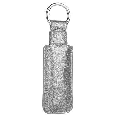 CaSZLUTION Microfiber Leather USB Flash Drive Case - Anti Lost USB Flash Drive Holder Protective Cover with Keychain, Small Portable Storage Carrying Case for USB Flash Drives (1PC, Shining Silver)