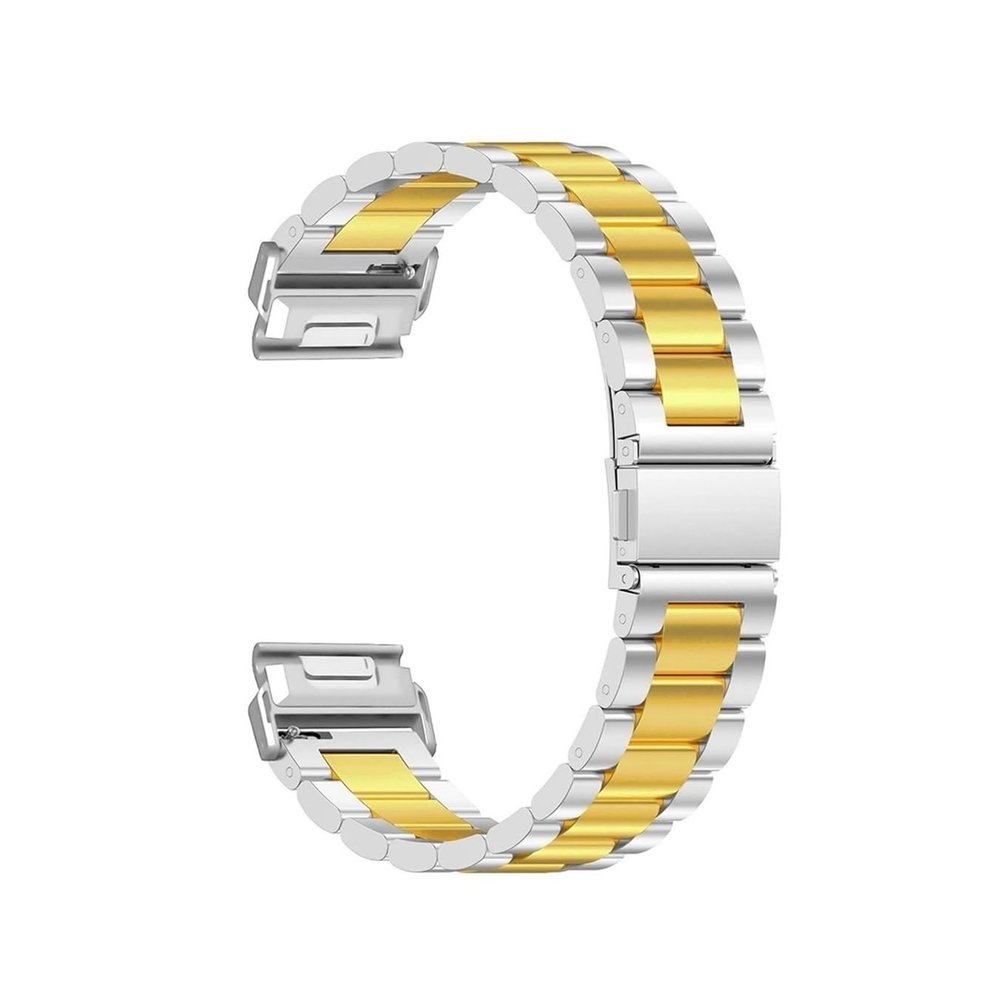 26 22mm Metal Watch Straps fit For Garmin/Forerunner 965 955 Band Epix Pro/Instinct 2X/Fenix 7X Pro Stainless Steel Quick Fit Correa(Silver Gold,22mm)