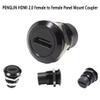 PENGLIN 5PCS HDMI 2.0 Coupler, 3D 4K HDMI Panel Mount Connector Female to Female, HDMI Extension Cable Connector for HDTV, PC, Monitor, Laptop, Projector, DVD Player view 3