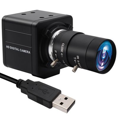 MMlove 8MP USB Camera High Speed 30fps 5-50mm 10X Optical Zoom Lens 2448P USB Webcam Manual Close up Zoom in and Out Golf Swing Camera for Industrial Machine Vision Support PC Raspberry Pi