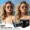 MMlove 8MP USB Camera High Speed 30fps 5-50mm 10X Optical Zoom Lens 2448P USB Webcam Manual Close up Zoom in and Out Golf Swing Camera for Industrial Machine Vision Support PC Raspberry Pi view 2
