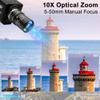 MMlove 8MP USB Camera High Speed 30fps 5-50mm 10X Optical Zoom Lens 2448P USB Webcam Manual Close up Zoom in and Out Golf Swing Camera for Industrial Machine Vision Support PC Raspberry Pi view 4