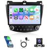 8Core 6G+128G Android 13 Car Radio for Honda Accord 2003-2007, Rimoody Car Stereo Wireless Carplay Android Auto GPS WiFi 10.1'' Touchscreen DSP Bluetooth 5.0 FM/RDS SWC Backup Camera view 1