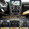 2+64G Android Car Stereo for Jeep Wrangler (4 Door) 2007 2008 2009 2010 - Wireless Carplay & Android Auto - 9 Inch Touchscreen Radio with EQ DSP, GPS, WiFi, FM/RDS + AHD Rear View Camera view 2