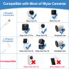 LFFW 20 FT/6M Outdoor Power Adapter and Charging Cable for Wyze Cam v3/v4/OG/V3 Pro, Wyze Cam Pan v3, Power Cord Compatible with SimpliSafe Outdoor Security Camera, Waterproof Power Cable (2 Pack) view 2
