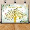 Pnylzzyxh Family Reunion Golden Family Tree Backdrop 15x8ft, Gold Glitter, Vinyl view 2