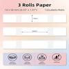 3 Rolls Label Maker Tape, 14x50mm Label Printer Paper, Self-Adhesive Thermal Labels Paper Tape, Labels Stickers Compatible with HP2 HP3 HP4 HP6 Suitable for Gift, Home, School, Office - White  view 2