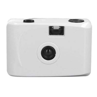 Sanpyl 35mm Film Camera, Lightweight Retro Film Camera Sturdy Shutter Speed 1/100s Simple for Swimming (White and)