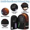 Backpack with Lunch Box Travel Backpack Universe Space Lunch Bag & Laptop Backpack Bookbag Insulated Lunchbox Freezable Lunch Bag Waterproof Daypack view 3