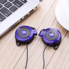 S-520 Ear Hook Headphones - Wired Clip-, 3.5mm Earbuds, Blue, Adult Sports Earphones view 4
