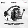 BAFONGCINE SYNCO XTalk X2 Wireless Headset Intercom System,2.4GHz Full Duplex 350M/1148FT Real-time Monitoring,20-Hour Battery Life Telephone Headsets for 2-Person Team Communication view 2