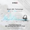 BAFONGCINE SYNCO XTalk X2 Wireless Headset Intercom System,2.4GHz Full Duplex 350M/1148FT Real-time Monitoring,20-Hour Battery Life Telephone Headsets for 2-Person Team Communication view 3
