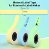 3 Rolls Label Maker Tape, 15x7mm Label Printer Paper, Self-Adhesive Thermal Labels Paper Tape, Labels Stickers Compatible with HP2 HP3 HP4 HP6 Suitable for Gift, Home, School, Office - Mixed Color  view 2
