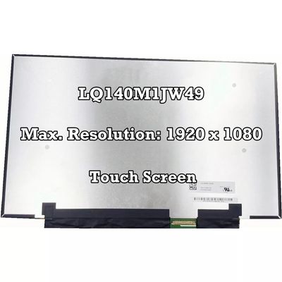 100% sRGB LQ140M1JW49 14.0 inch Laptop LCD Screen Replacement Panel Display 1920 * 1080 EDP 40Pins 144Hz