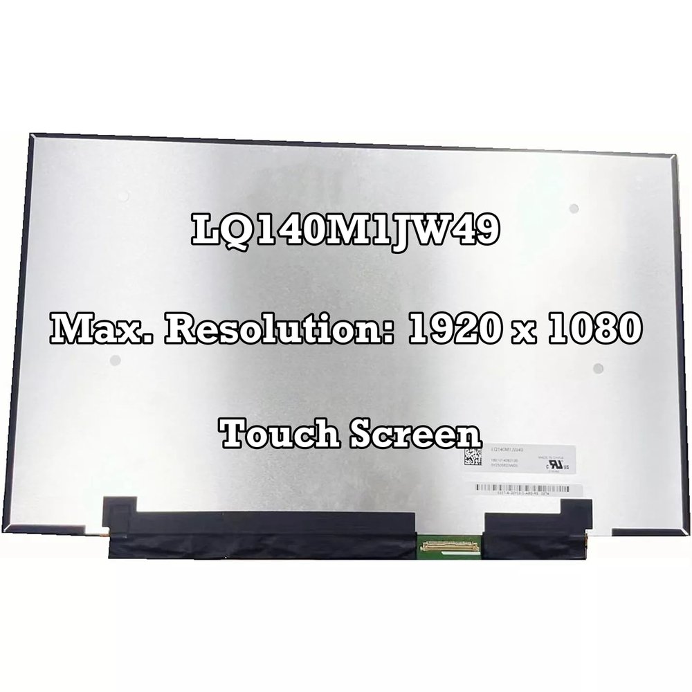 100% sRGB LQ140M1JW49 14.0 inch Laptop LCD Screen Replacement Panel Display 1920 * 1080 EDP 40Pins 144Hz