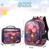 Backpack with Lunch Box Travel Backpack Daisy Vase Lunch Bag & Laptop Backpack Bookbag Insulated Lunchbox Freezable Lunch Bag Waterproof Daypack view 2
