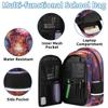 Backpack with Lunch Box Travel Backpack Daisy Vase Lunch Bag & Laptop Backpack Bookbag Insulated Lunchbox Freezable Lunch Bag Waterproof Daypack view 3