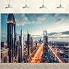10x6.5ft Modern City Landscape Backdrop Night Scenery Skyscraper Downtown Landscape Photography Background City Theme Decorations Kids Adults Outdoor Portraits Photo Studio Props view 1
