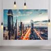 10x6.5ft Modern City Landscape Backdrop Night Scenery Skyscraper Downtown Landscape Photography Background City Theme Decorations Kids Adults Outdoor Portraits Photo Studio Props view 3