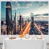 10x6.5ft Modern City Landscape Backdrop Night Scenery Skyscraper Downtown Landscape Photography Background City Theme Decorations Kids Adults Outdoor Portraits Photo Studio Props view 4