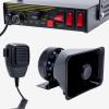 JAMTON 200W 12V 9 Tone Emergency Police Siren System, Rectangle Speaker Horn, Handheld Microphone, for Emergency Vehicles Truck Firefighters Ambulance view 1
