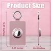 2 Pack Card Holder Case for AirTag & Tesla Key Card Compatible with Tesla Model 3 Y S X Key Cards Accessories Soft Silicone Protective Case Cover Scratch-Resistant Easy to Install (2 Pink) view 2