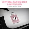2 Pack Card Holder Case for AirTag & Tesla Key Card Compatible with Tesla Model 3 Y S X Key Cards Accessories Soft Silicone Protective Case Cover Scratch-Resistant Easy to Install (2 Pink) view 3