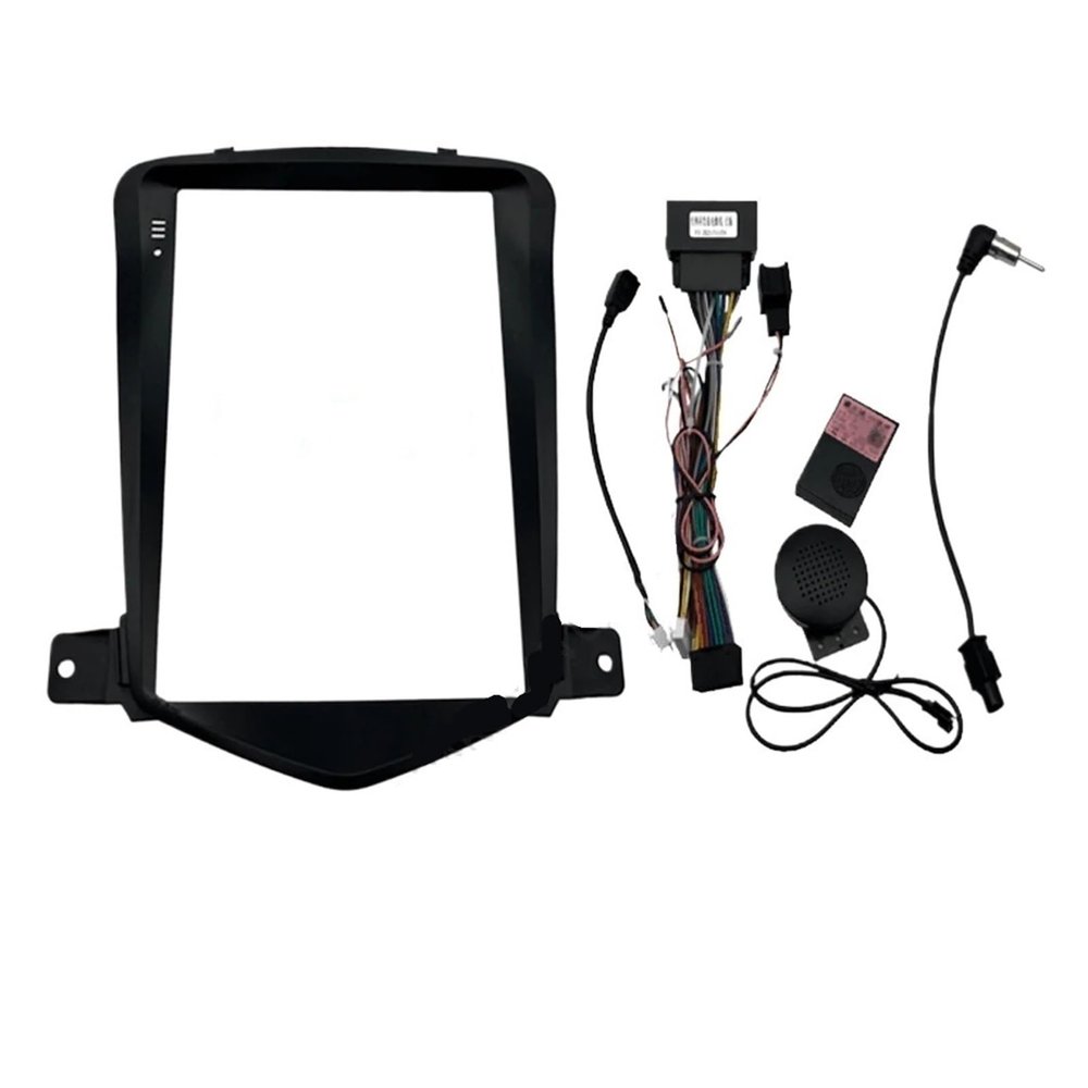 BINGLEI Car InteriorRadio Panel 9.7 Inch Fit for Chevrolet Cruze 2009-2014 Tesla Style Car Radio Fascia Head Unit Panel Player Andriod MP5 Frame Install Trim Kit Decoration,Radio Panel