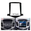 BINGLEI Car InteriorRadio Panel 9.7 Inch Fit for Chevrolet Cruze 2009-2014 Tesla Style Car Radio Fascia Head Unit Panel Player Andriod MP5 Frame Install Trim Kit Decoration,Radio Panel view 4