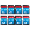 INDMEM SD Card 4GB, 8 Packs Class 4 4GB Flash Memory Card MLC Standard Secure Digital Cards Camera Card view 1