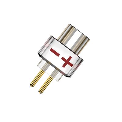 Tirstrup Female 0.78 2 Pin Male Earphone Adapter to Earphones Earsets for SHUOER CONDUCTOR/SINGER/SOLOIST/EJ07/TAPE PRO/SHOZY (Transparent)